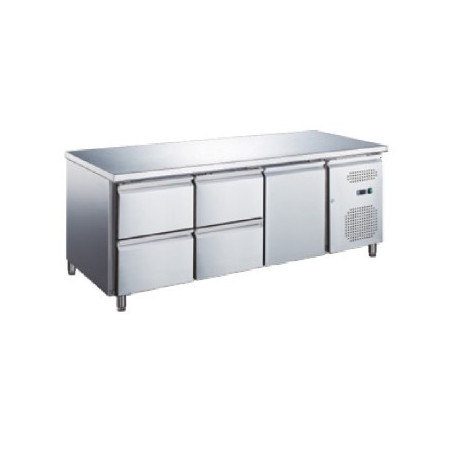 UNIFROST MESA 700 REFRI 1 PUERTA-4 CAJONES SIN PETO Ref: RCP1807-4C