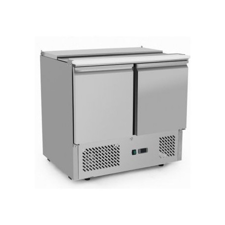 UNIFROST MESA ENSALADA 2 PUERTAS 230 l. Con tabla de corte. Ref: SA90GK